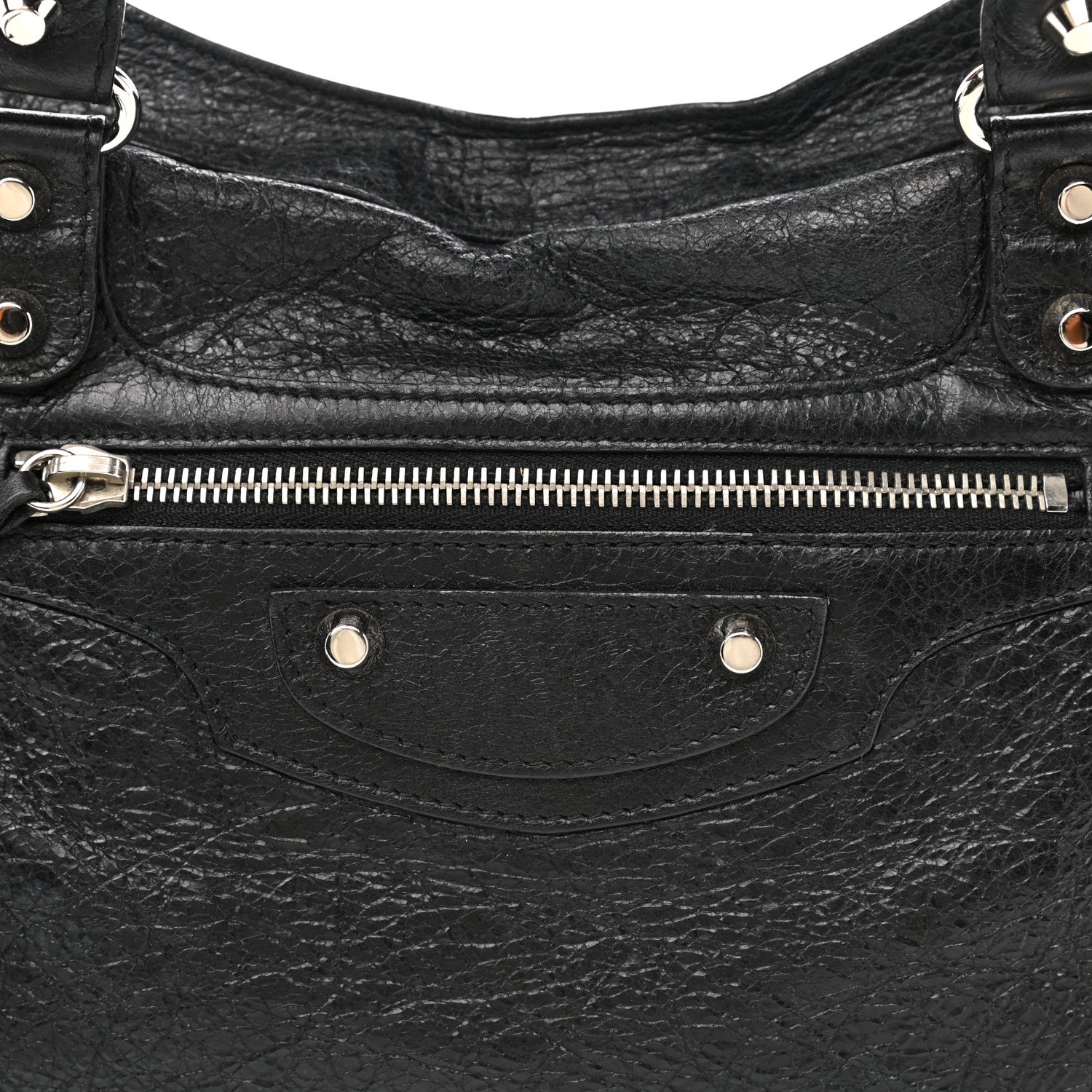 Balenciaga Agneau Classic Silver Hardware City Black 8 of 10