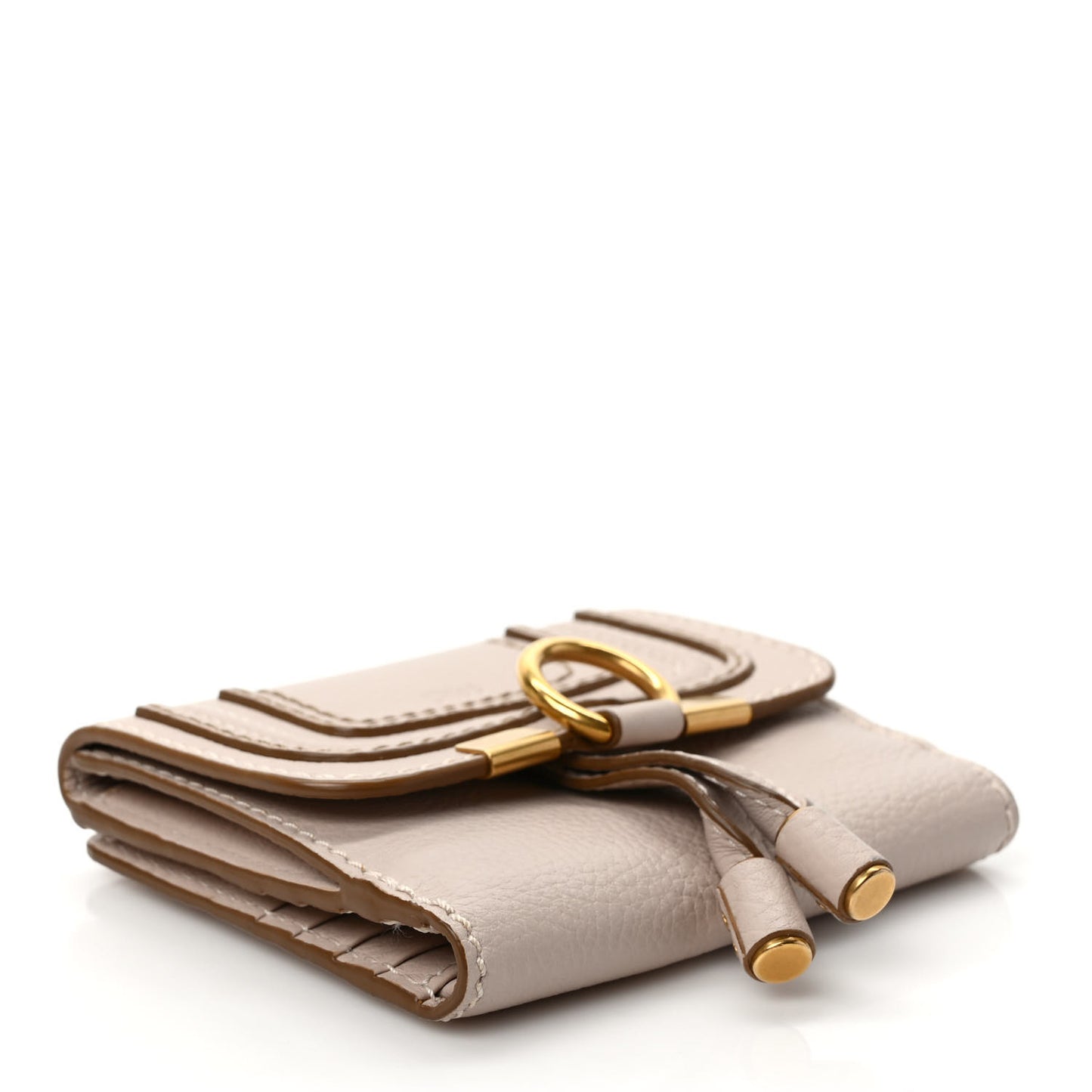 Grained Calfskin Marcie Square Wallet
