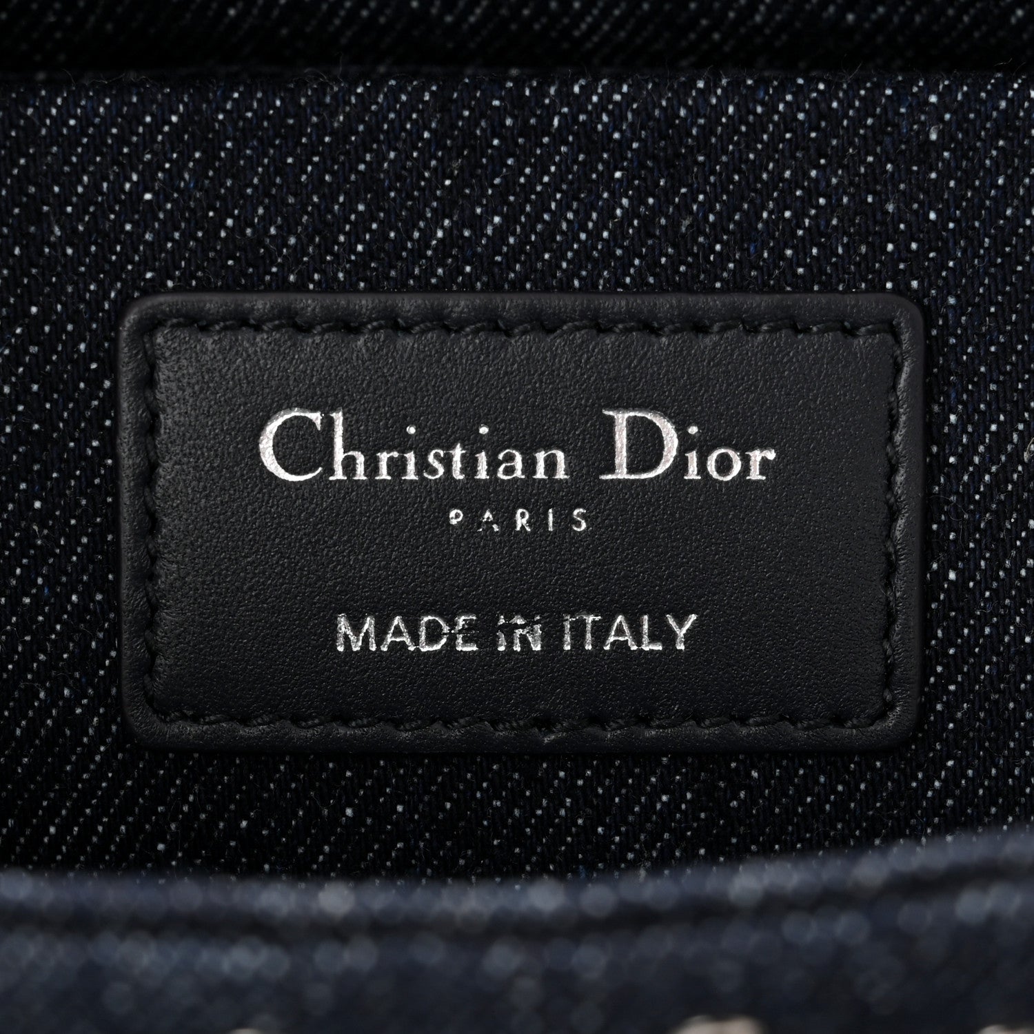Christian Dior Denim Eyelet Lady D-Joy Blue 6 of 9
