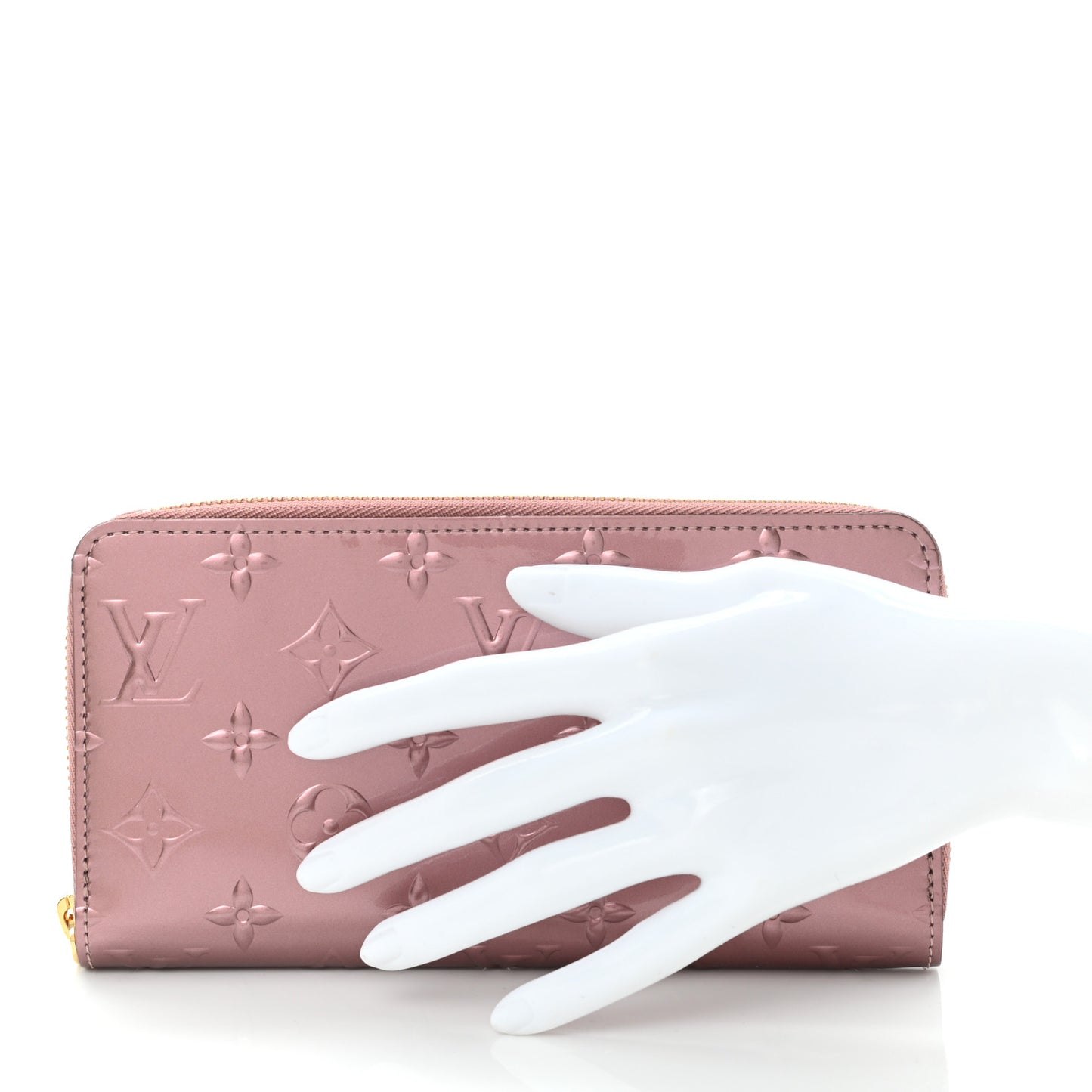 Vernis Zippy Wallet Metallic Pale Pink
