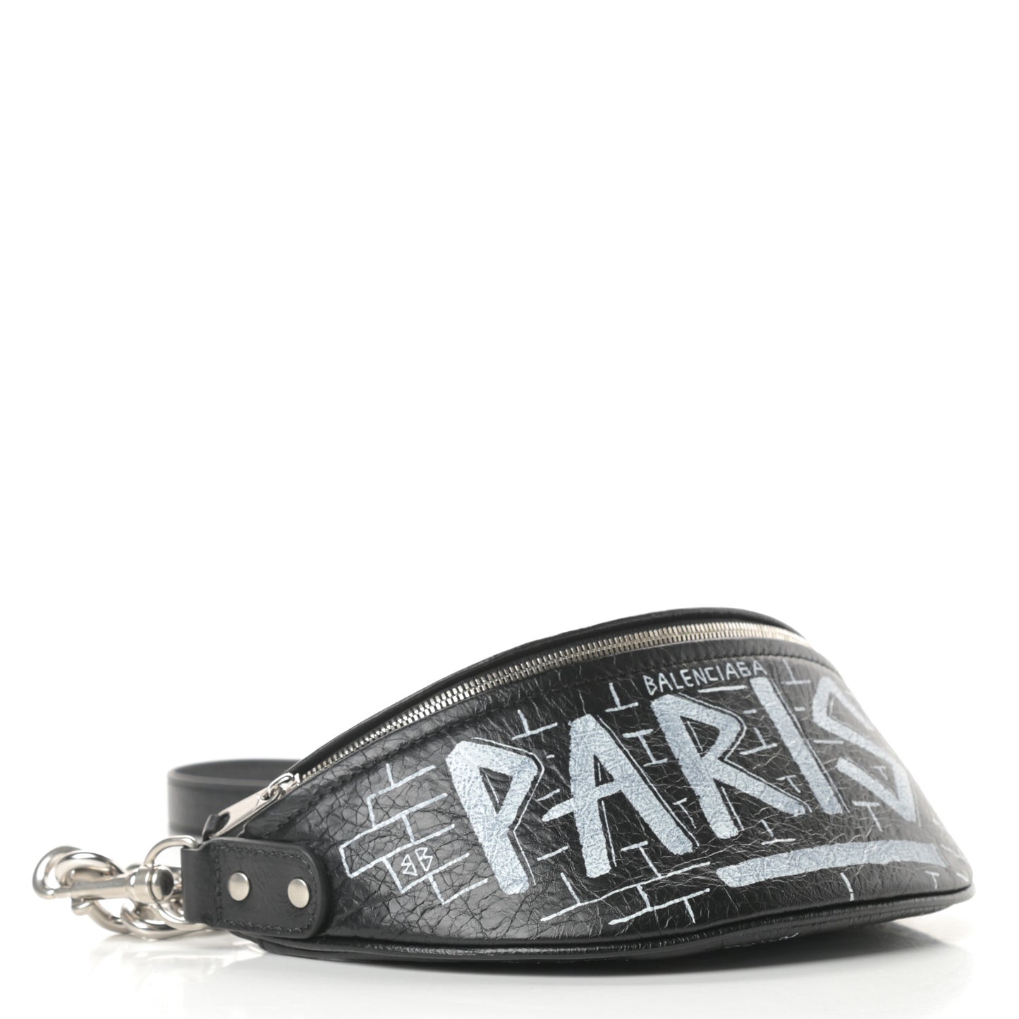 Agneau Arena Graffiti All Over XXS Souvenir Belt Bag Black White