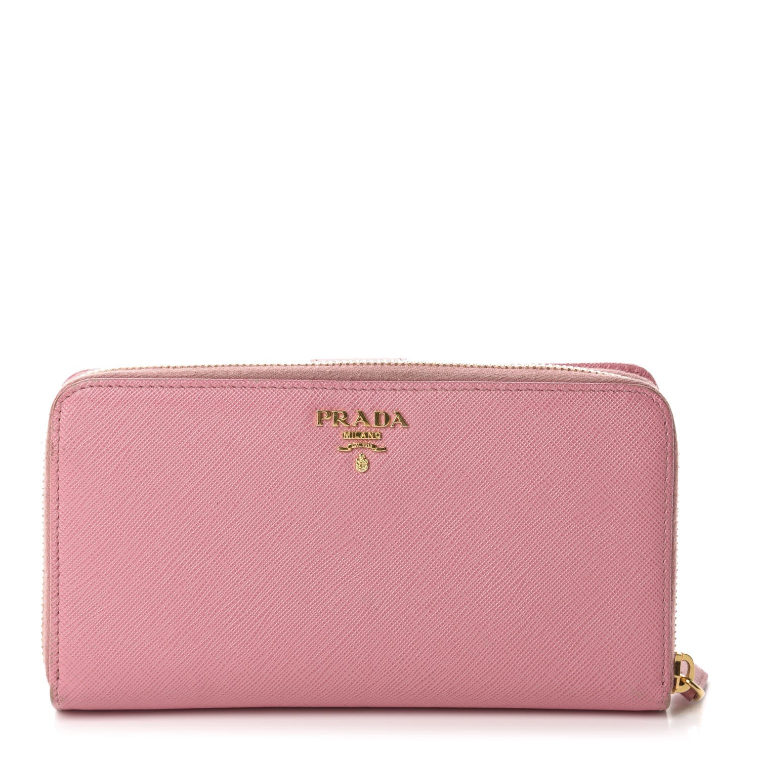 Prada Saffiano Continental Flap Wallet Petalo 1 of 14
