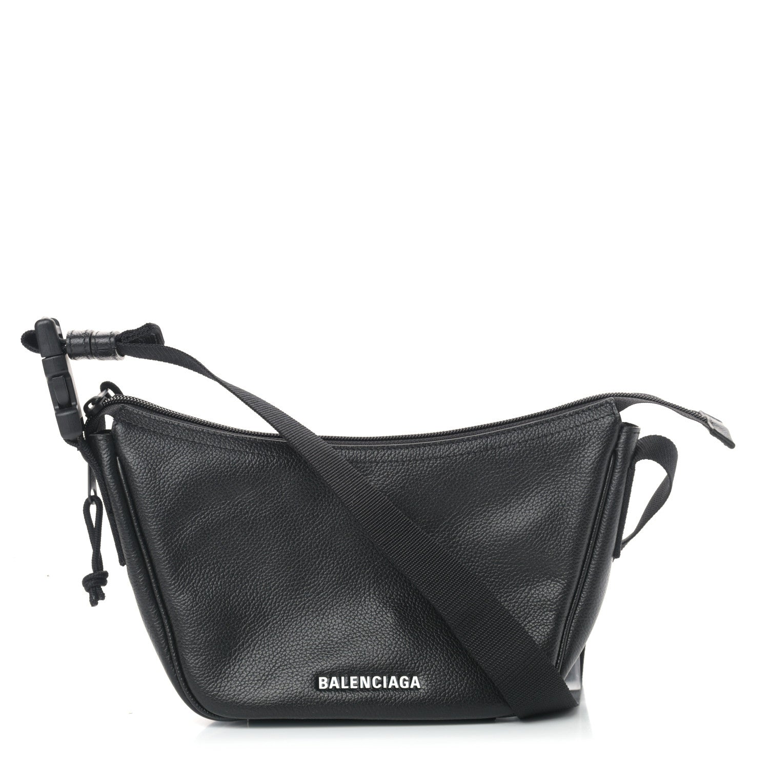 Balenciaga Calfskin Explorer Small Sling Bag Black 1 of 9