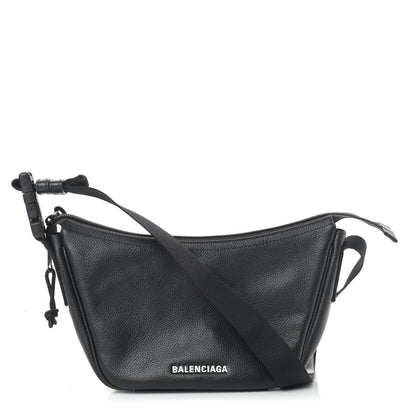 Balenciaga Calfskin Explorer Small Sling Bag Black 1 of 9