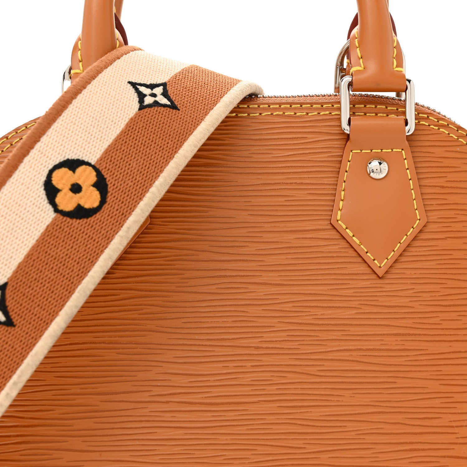 Louis Vuitton Epi Jacquard Alma BB Honey Gold 8 of 11