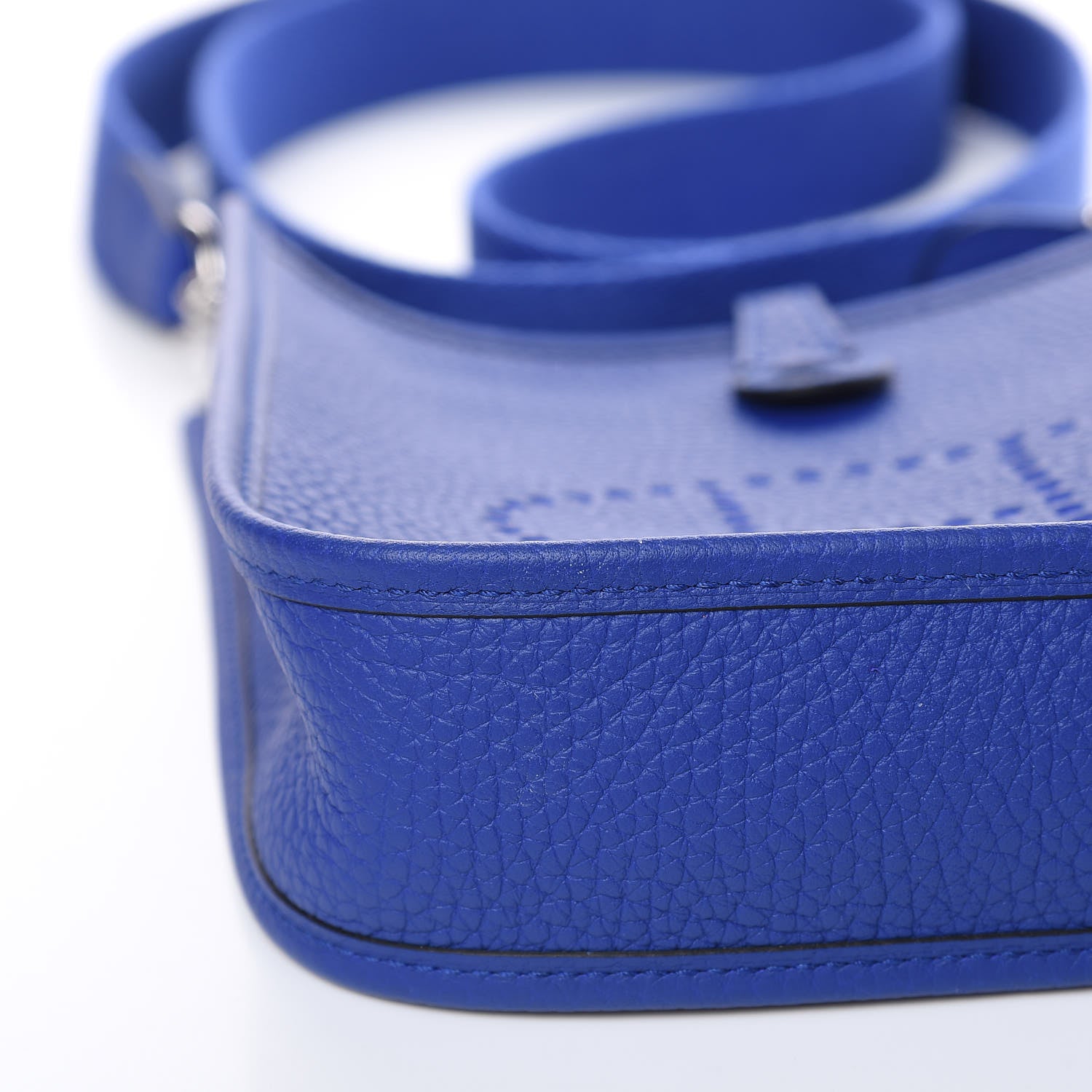 Hermes Taurillon Clemence Evelyne TPM Bleu Electrique 10 of 12