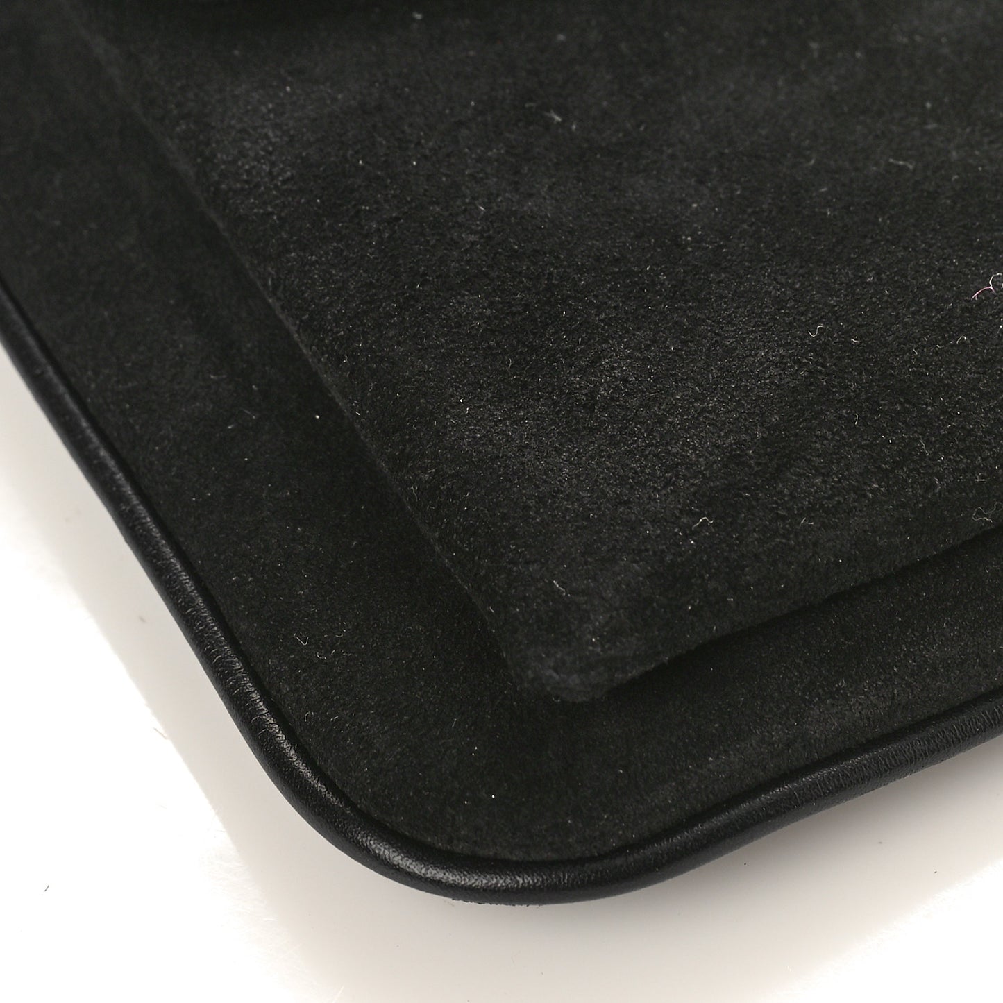 Suede Medium Arli Flap Shoulder Bag Black