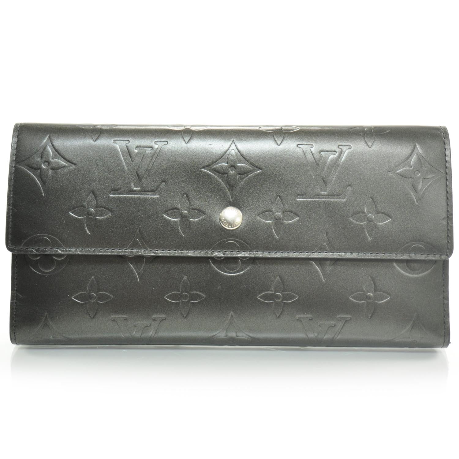 Louis Vuitton Mat Monogram Porte Tresor International Black 1 of 8