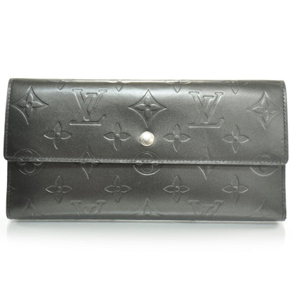 Louis Vuitton Mat Monogram Porte Tresor International Black 1 of 8