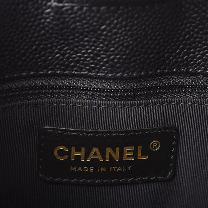 Chanel Caviar Quilted Petit Shopping Tote PST Black 8 of 10