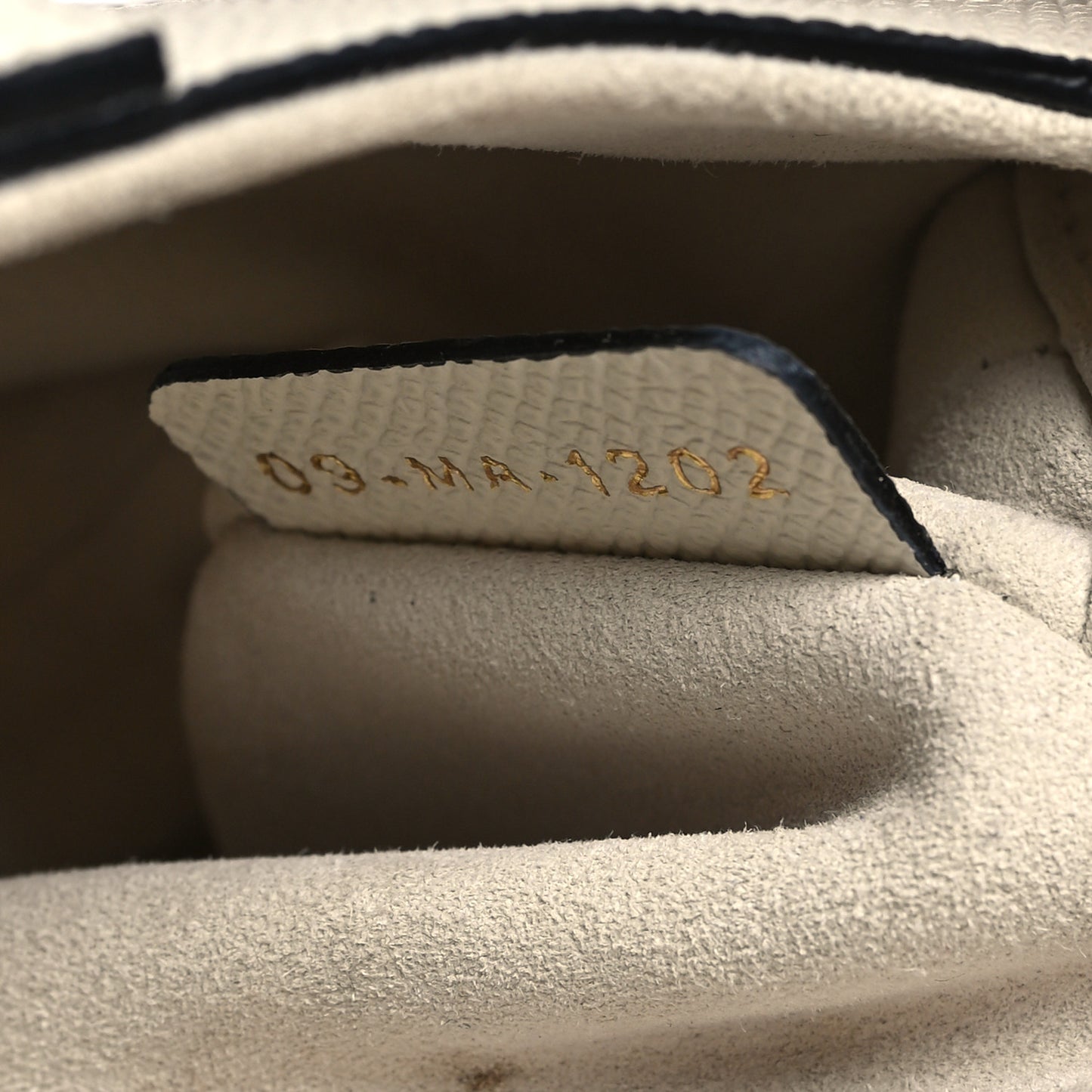 Grained Calfskin Mini Saddle Bag With Strap White