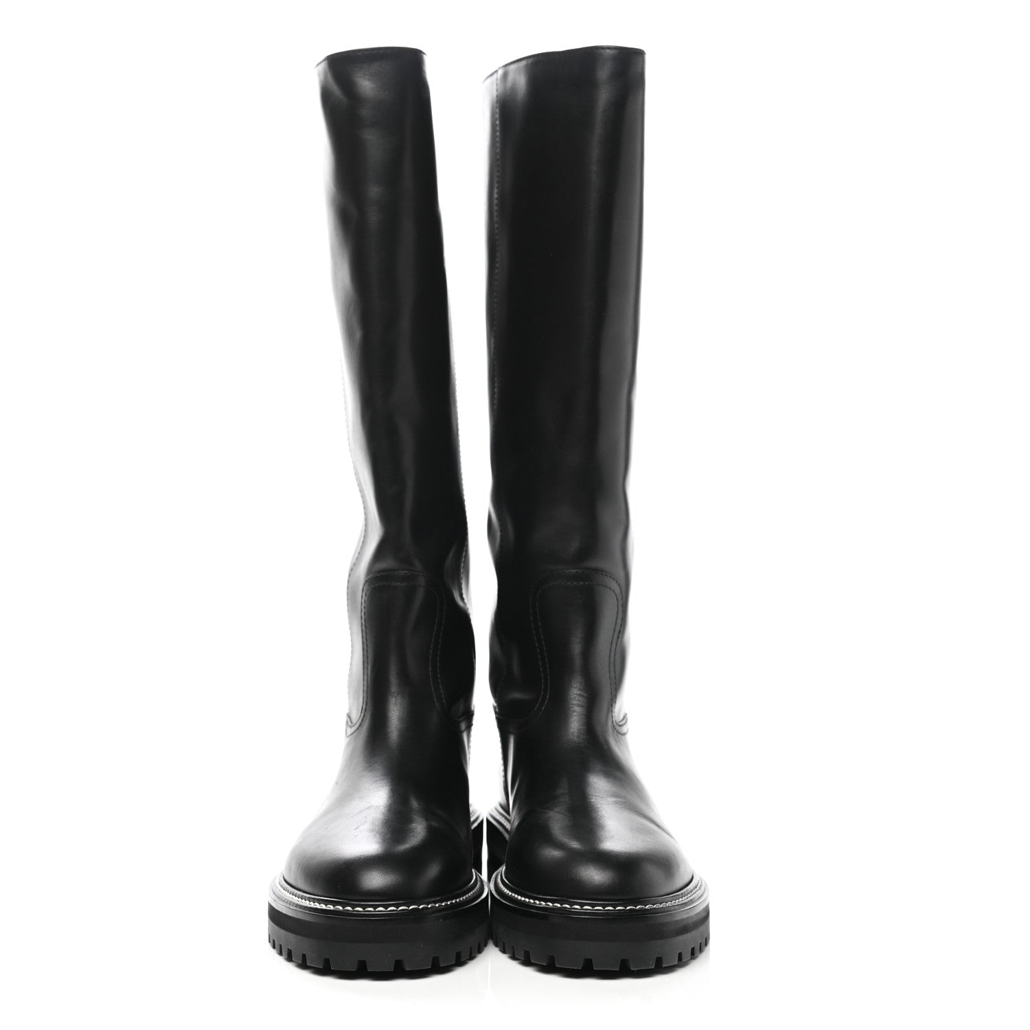Jimmy Choo Soft Calfskin Yomi Flat Knee High Boots 39.5 Black 2 of 12