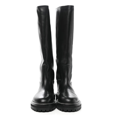 Jimmy Choo Soft Calfskin Yomi Flat Knee High Boots 39.5 Black 2 of 12