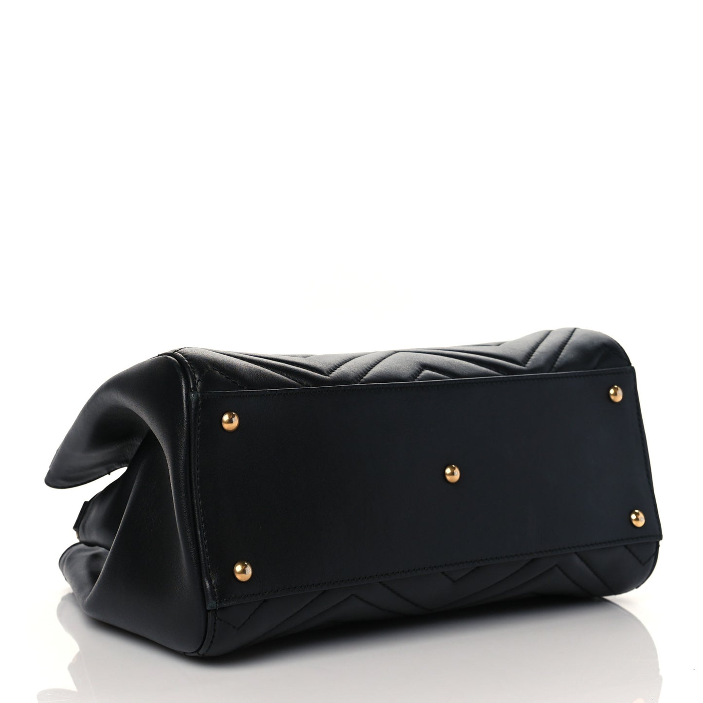 Calfskin Matelasse Small GG Marmont Tote Black