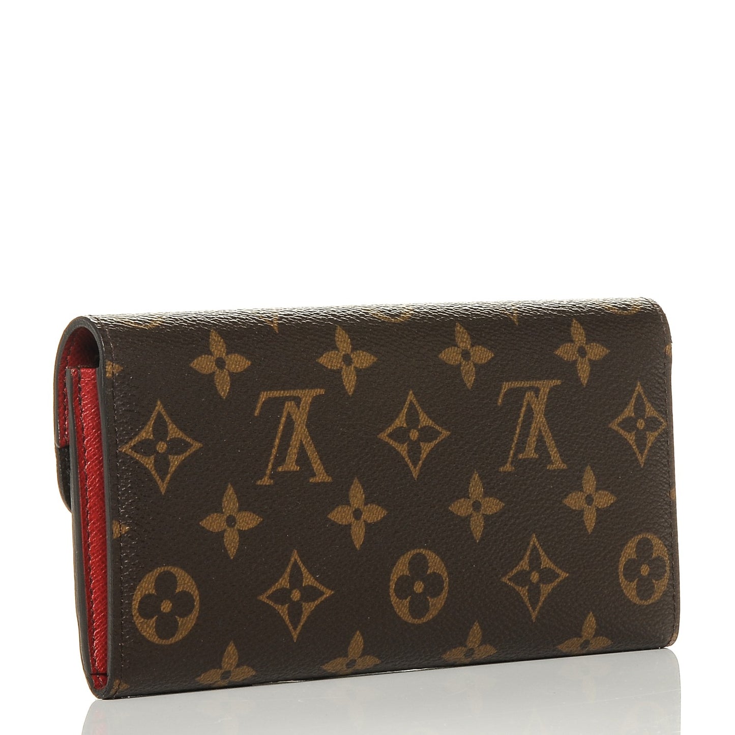 Monogram Emilie Wallet Red