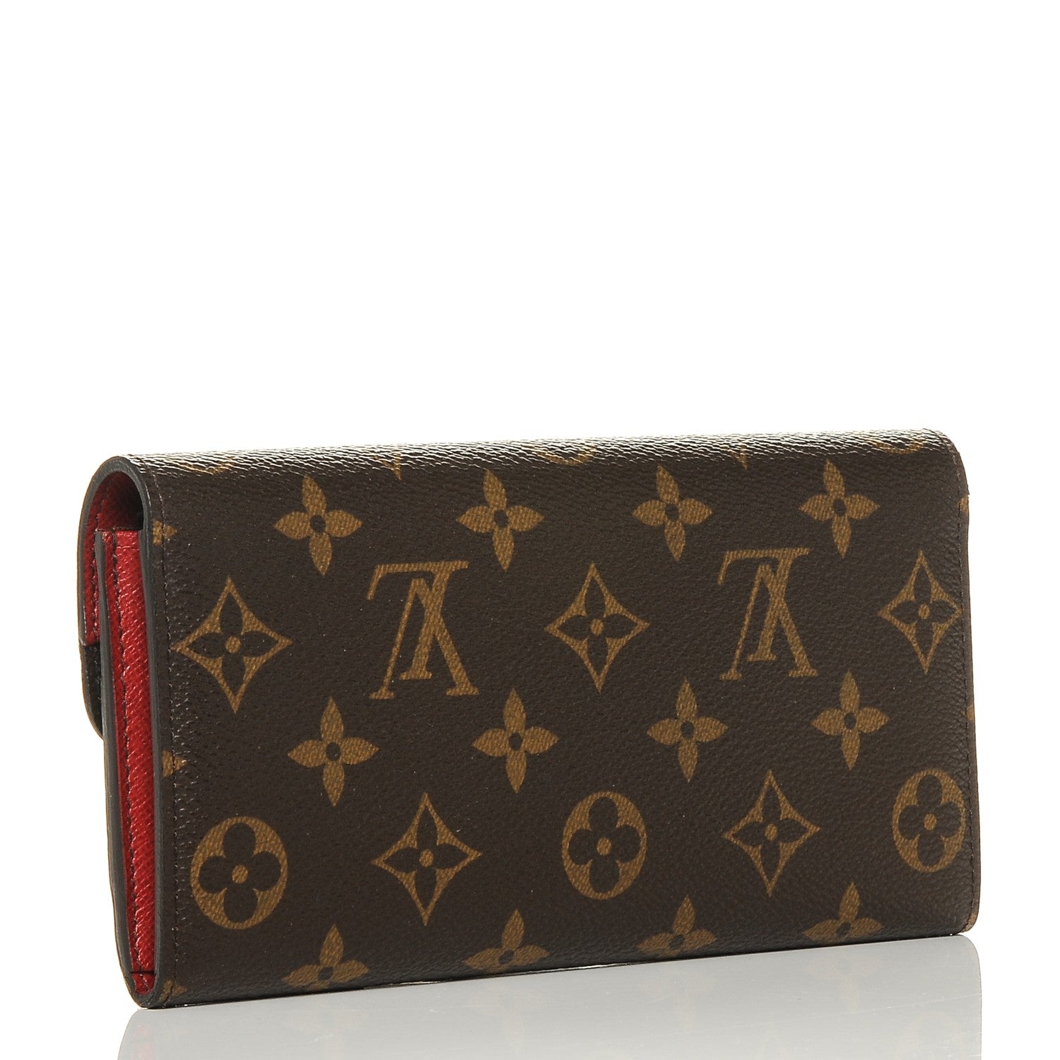 Louis Vuitton Monogram Emilie Wallet Red 3 of 7