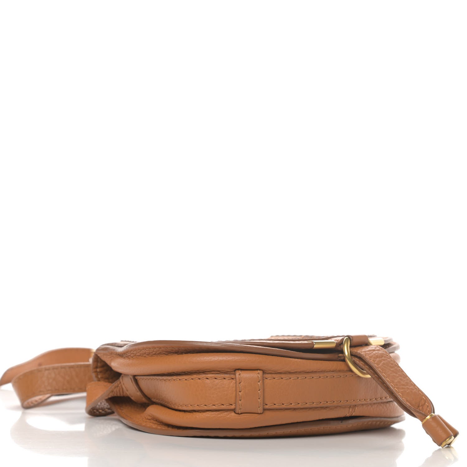Chloe Calfskin Mini Marcie Round Crossbody Bag Light Tan 3 of 4