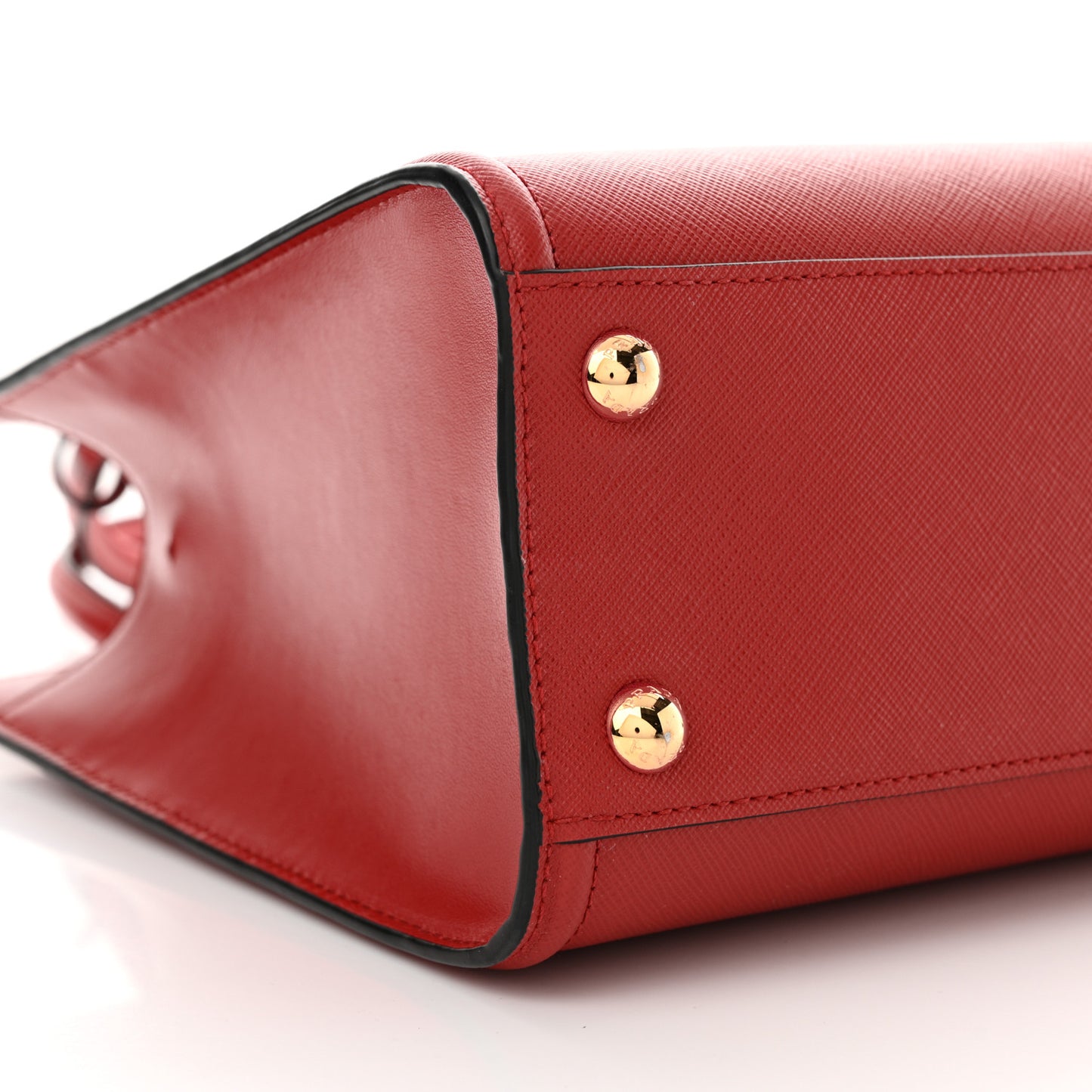 Saffiano Soft Calfskin Large Tote Fuoco