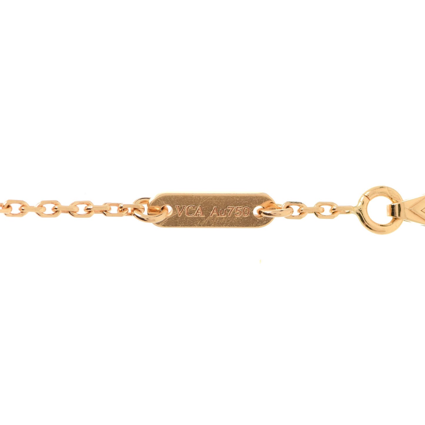 18K Yellow Gold Mother of Pearl Sweet Alhambra Bracelet