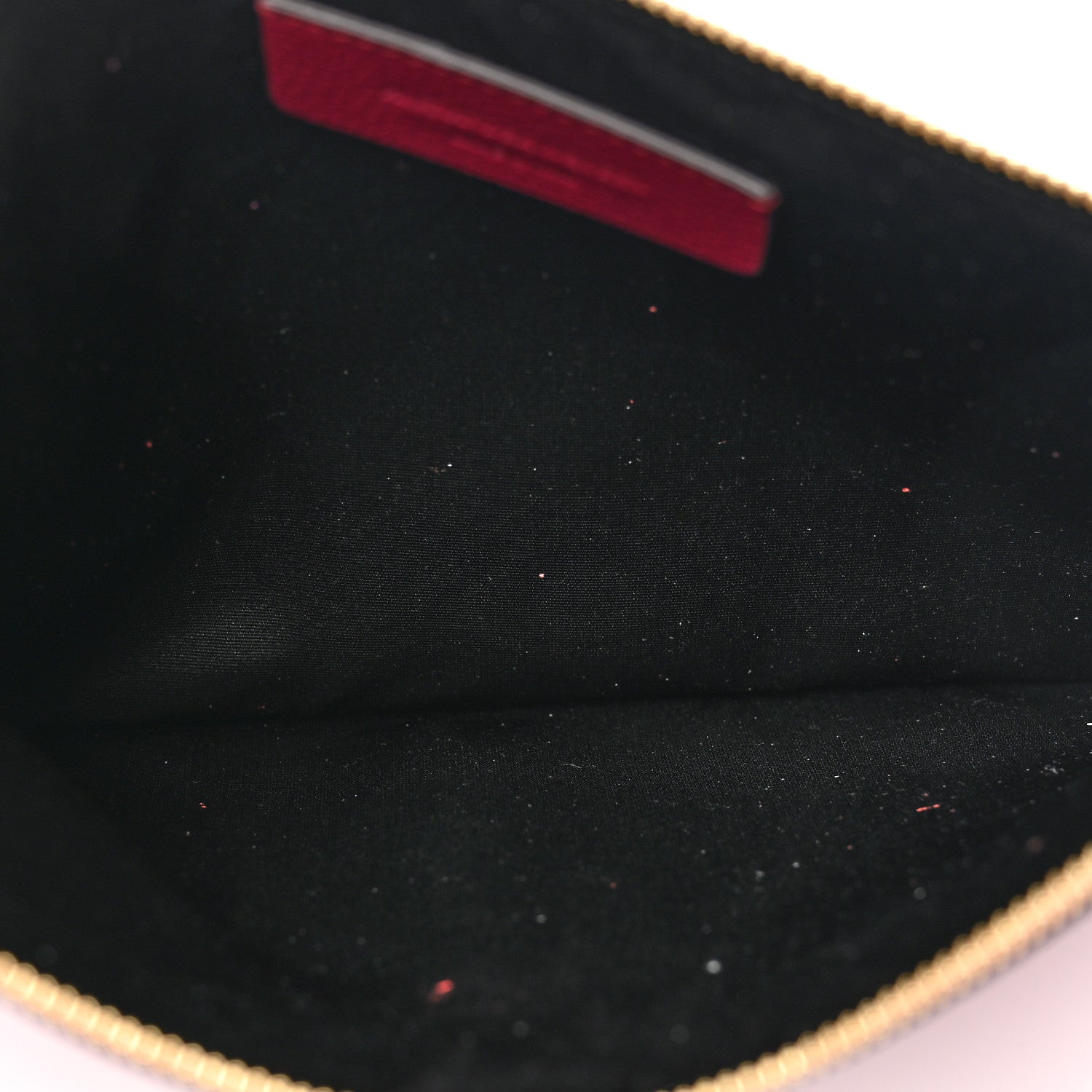 Alexander McQueen Calfskin Skull Zip Pouch Red 5 of 7