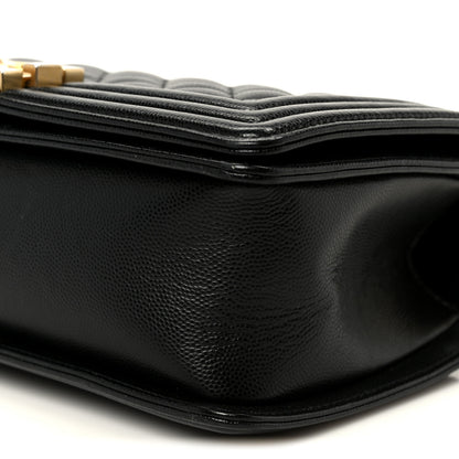 Chanel Caviar Quilted Medium Boy Flap Black 9 of 9