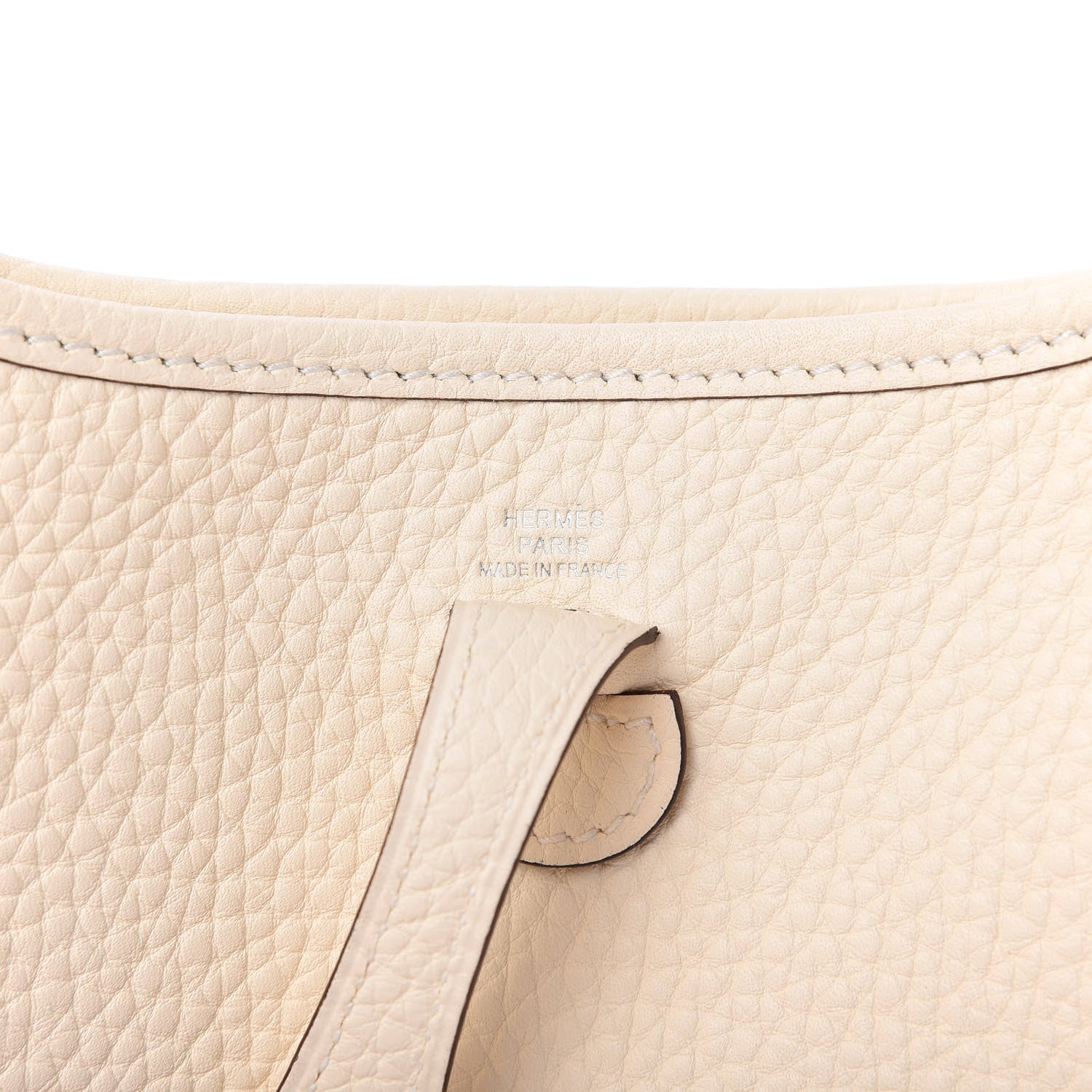 Hermes Taurillon Clemence Amazone Evelyne TPM Nata Craie 8 of 10