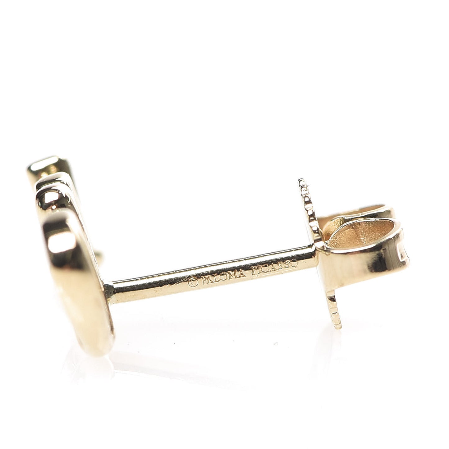 18K Yellow Gold Graffiti Oui Single Earring