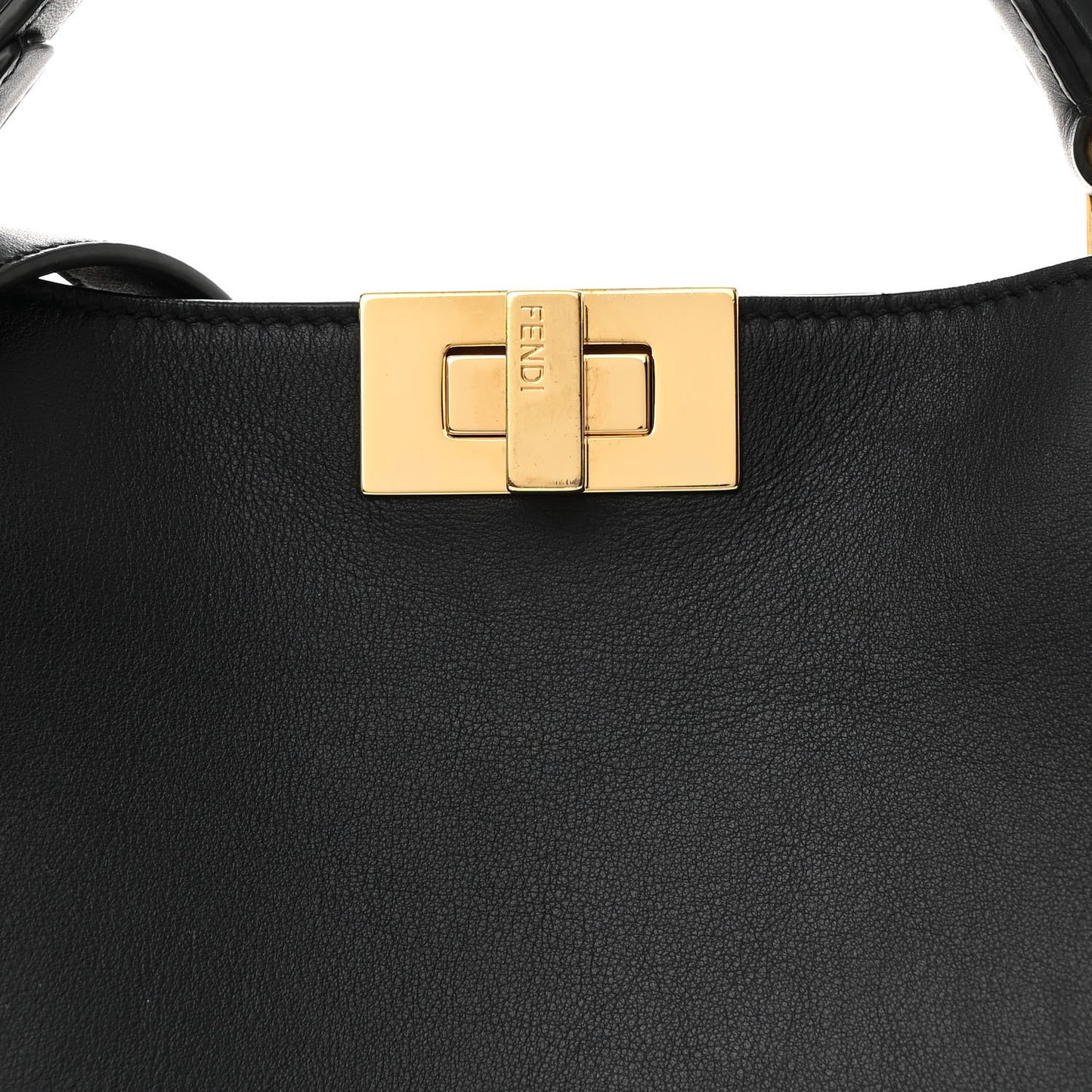 Vitello Tahiti Burro Medium Peekaboo Iconic Essentially Satchel Black Corda