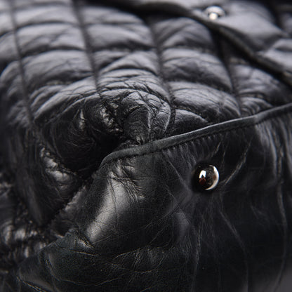 Chanel Aged Calfskin Vintage Ligne XL Lady Braid Tote Black 11 of 14