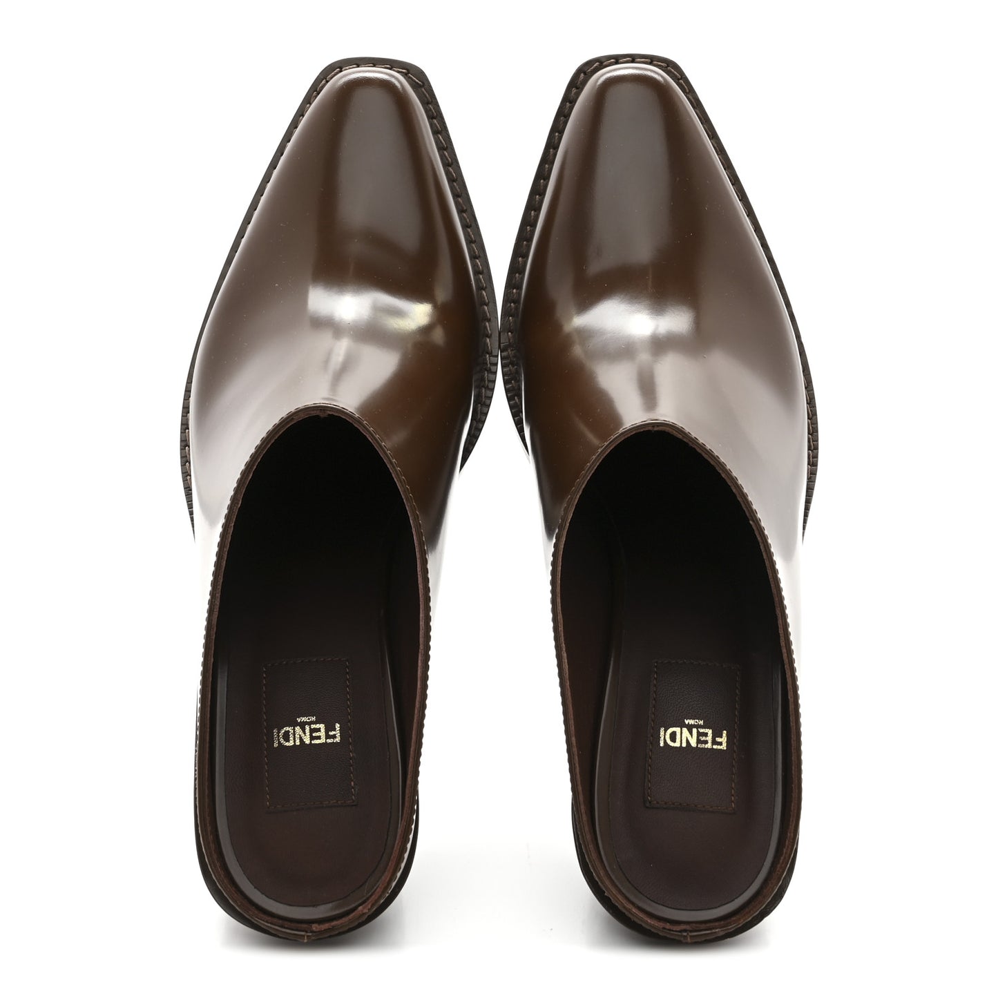 Vitello Abrasivato FF Cut Mules 37 Cuoio