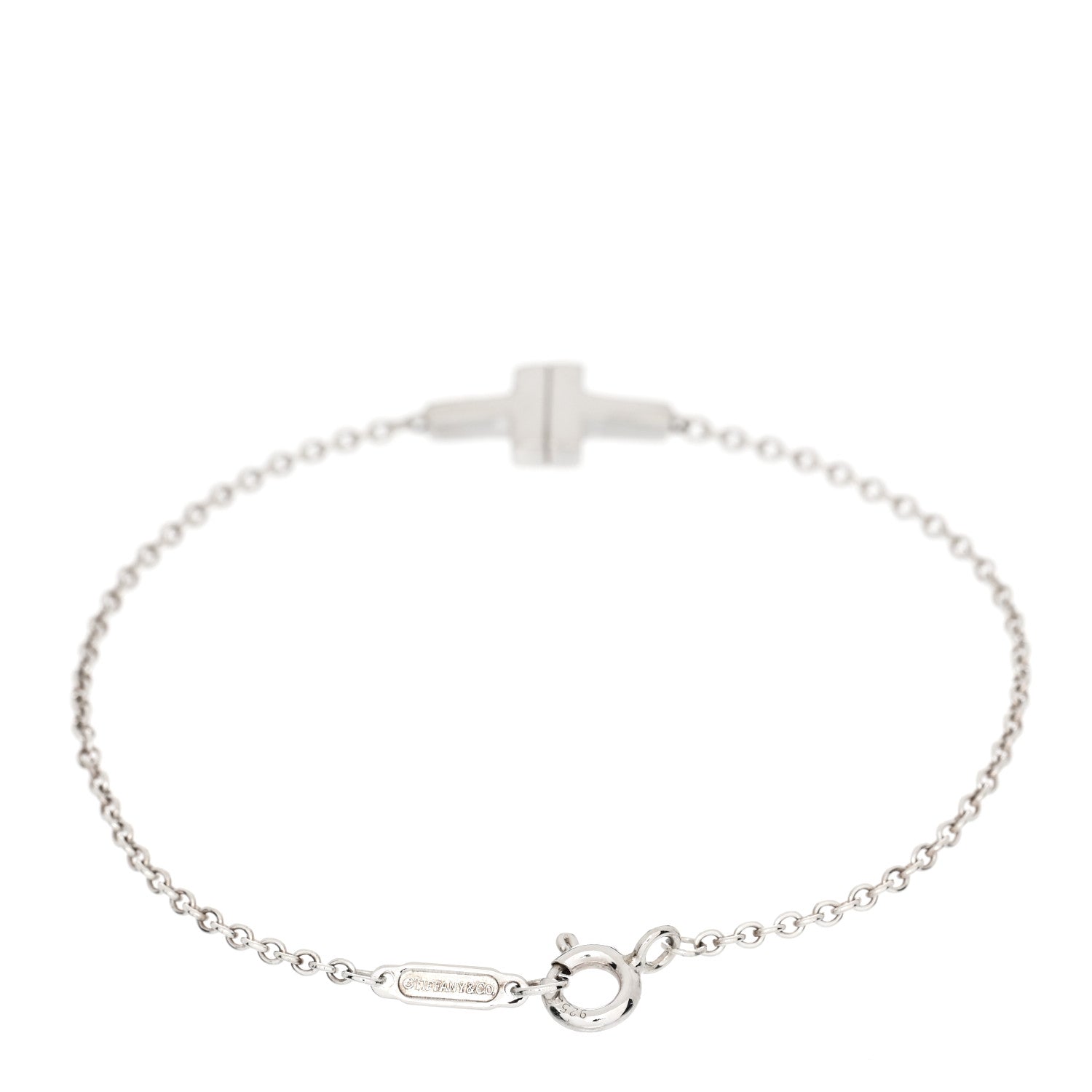 Tiffany Sterling Silver T Two Single Chain Bracelet 2 of 4