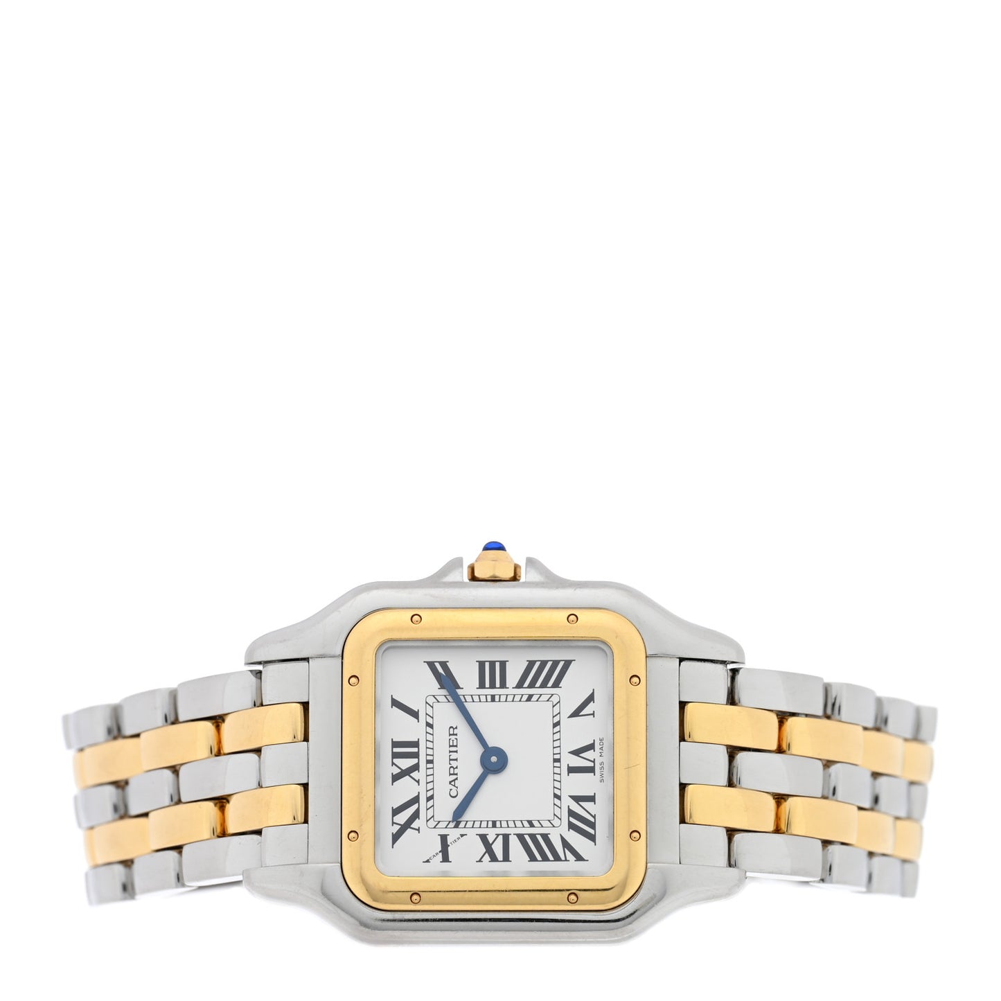 Stainless Steel 18K Yellow Gold 27mm Panthere Quartz Watch