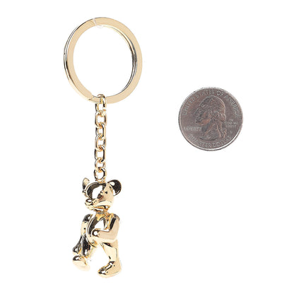 Burberry Metallic Thomas Bear Key Ring Gold 2 of 3