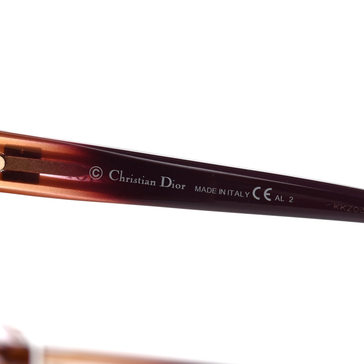 Christian Dior Acetate Diorline Sunglasses Burgundy 6 of 8