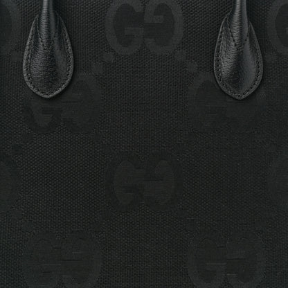 Gucci Monogram Jumbo GG Textured Dollar Calfskin Tote Bag Black 8 of 12
