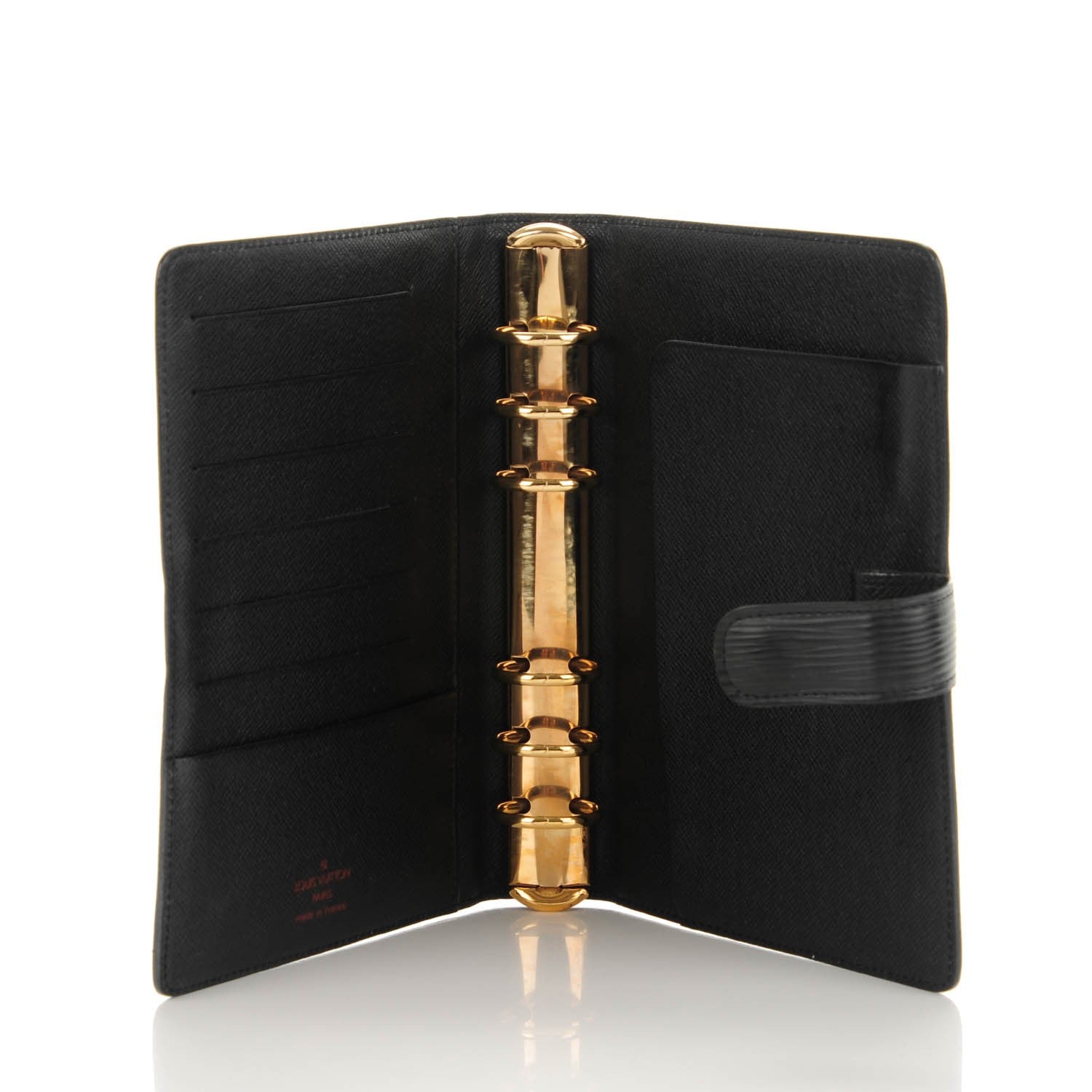 Louis Vuitton Epi Medium Ring Agenda Black 5 of 7