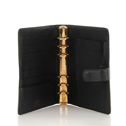 Louis Vuitton Epi Medium Ring Agenda Black 5 of 7