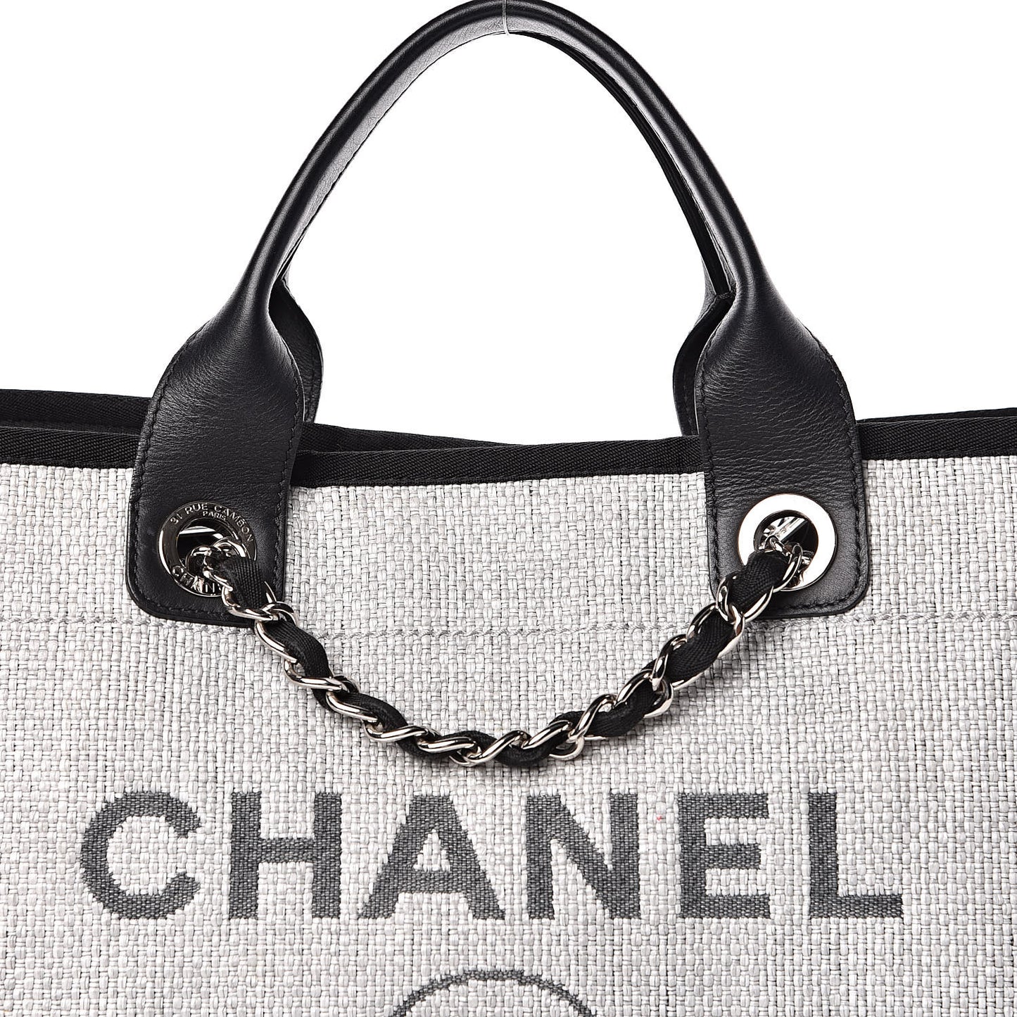 Canvas Deauville Large Tote Grey