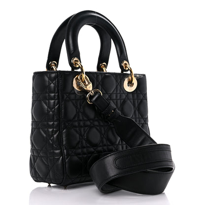 Christian Dior Lambskin Cannage Small Lucky Badges My Lady Dior Black 3 of 20