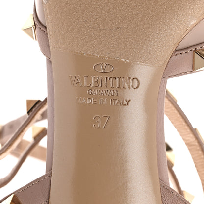 Valentino Garavani Patent Rockstud Ankle Strap 65mm Pumps 37 Poudre 7 of 8