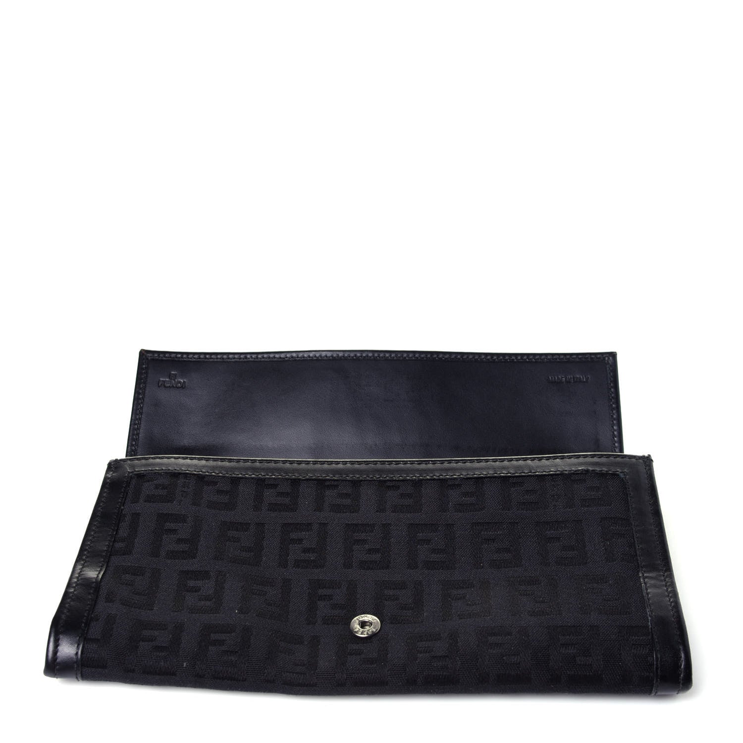 Fendi Zucchino Forever Continental Wallet Black 12 of 12