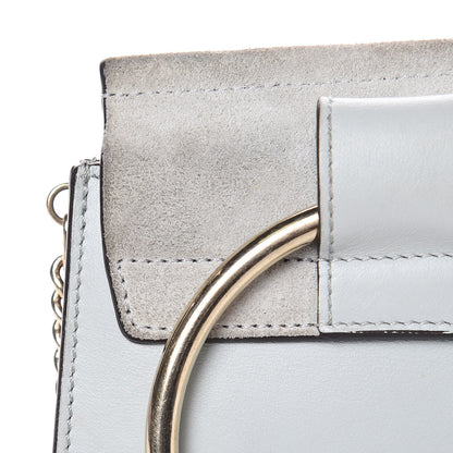 Chloe Suede Calfskin Mini Faye Bracelet Bag Airy Grey 10 of 13