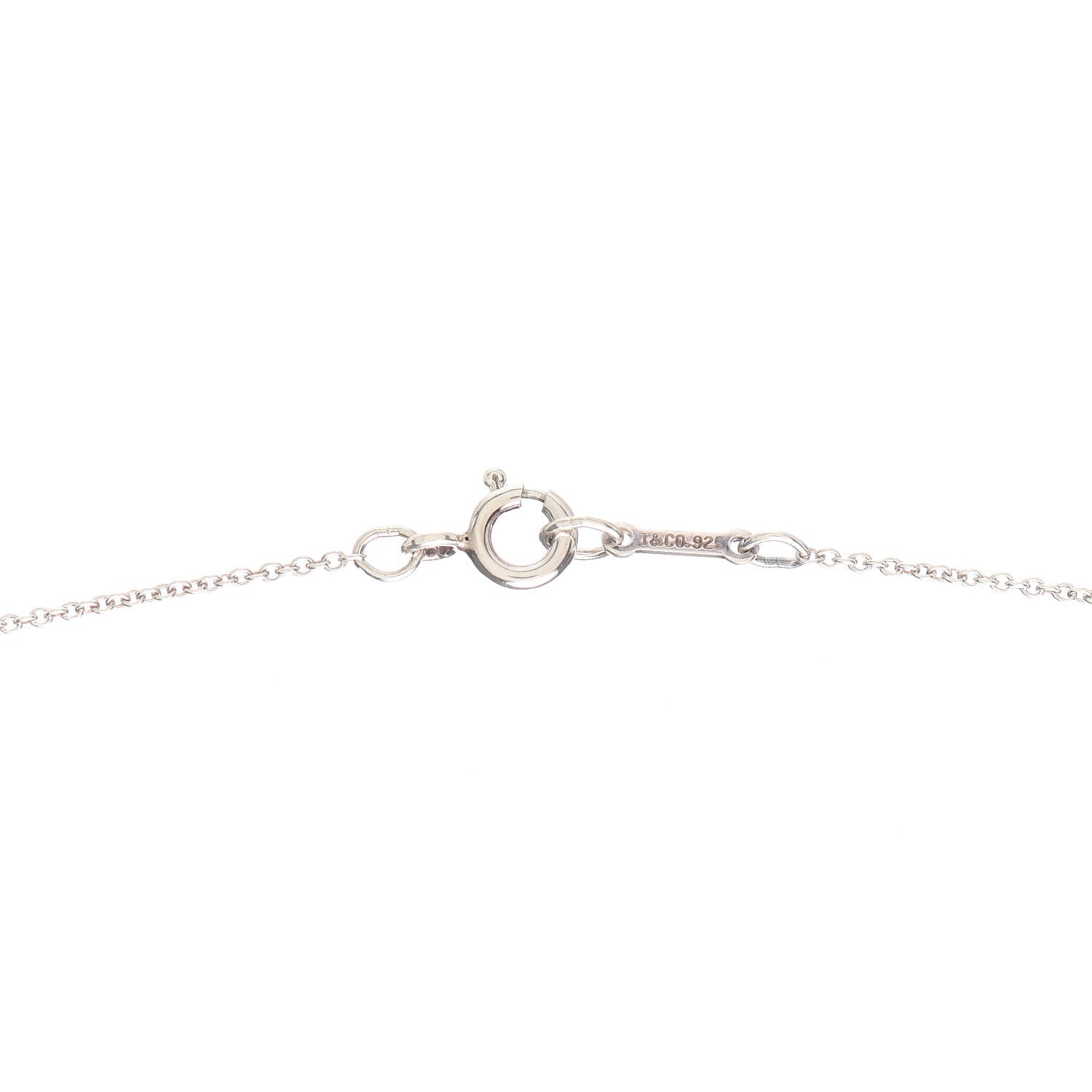 Tiffany Sterling Silver Paloma Picasso Graffiti X Pendant Necklace 4 of 5