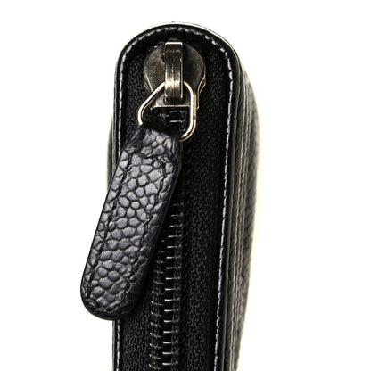 Chanel Caviar Quilted Small Boy Zip Around Wallet Black 6 of 6