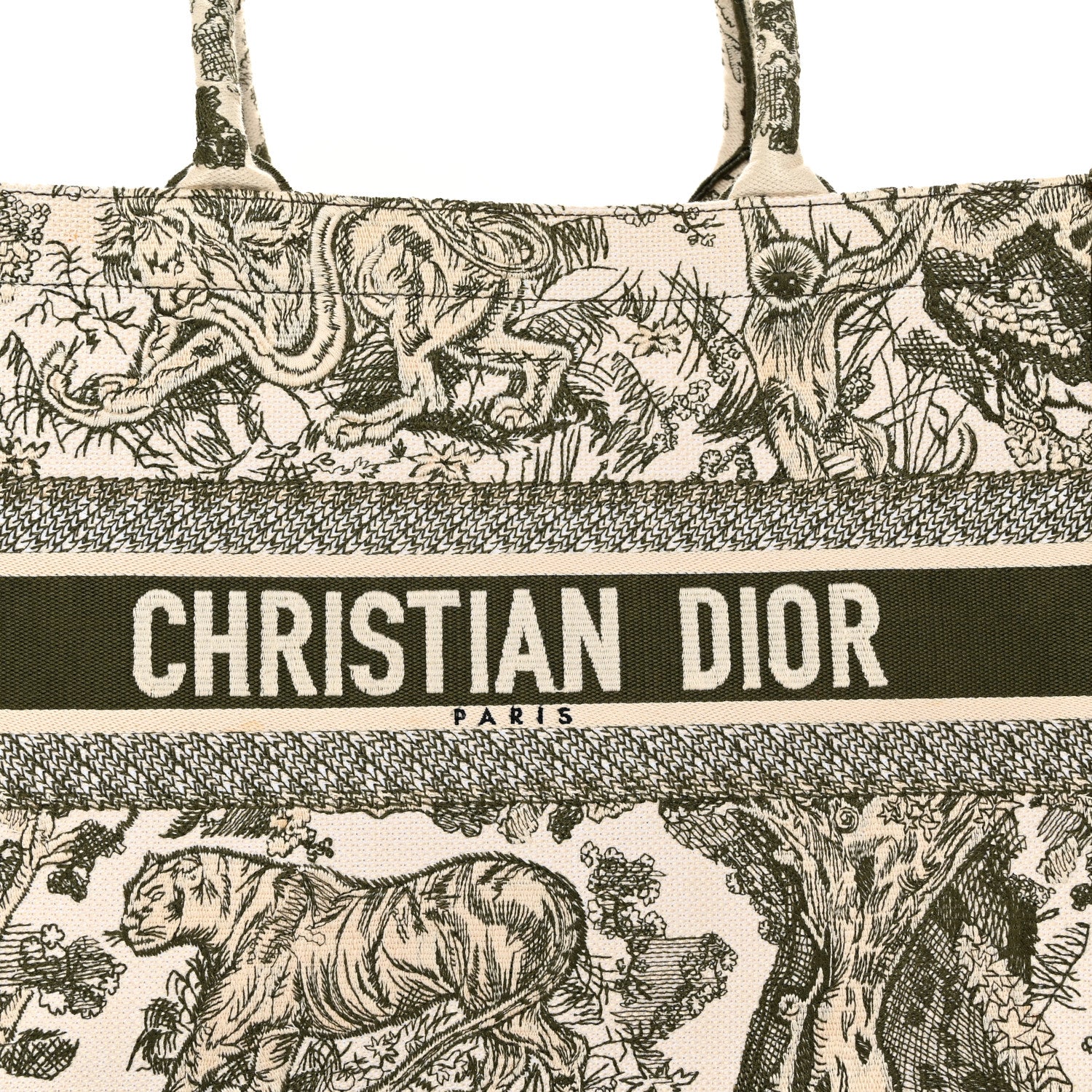 Christian Dior Canvas Embroidered Medium Dioriviera Toile De Jouy Book Tote 8 of 14