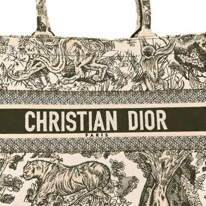 Christian Dior Canvas Embroidered Medium Dioriviera Toile De Jouy Book Tote 8 of 14