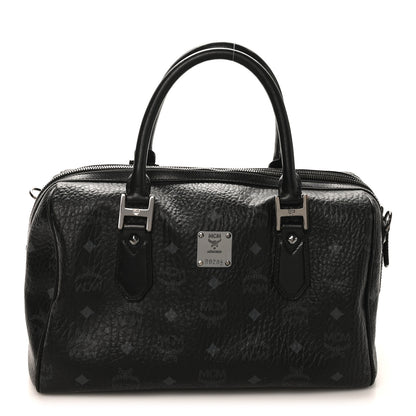 MCM Visetos Heritage Medium Boston Bag Black 1 of 10