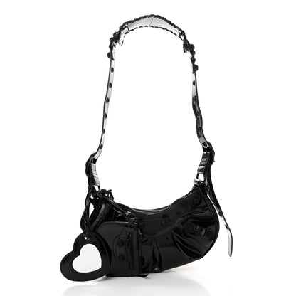 Balenciaga Patent Arena Small Le Cagole Shoulder Bag Black 3 of 12