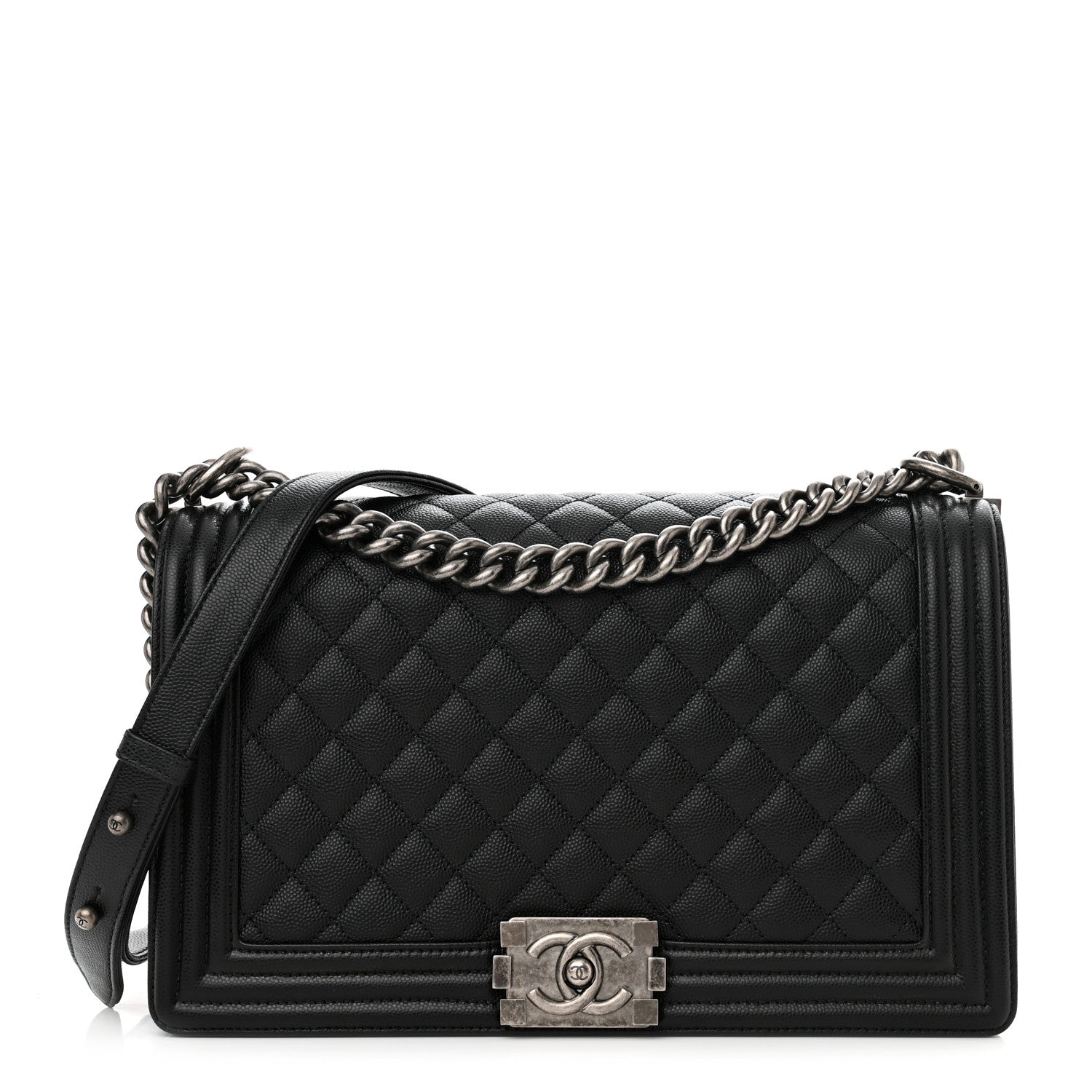 Chanel Caviar Quilted New Medium Boy Flap Black 1 of 10
