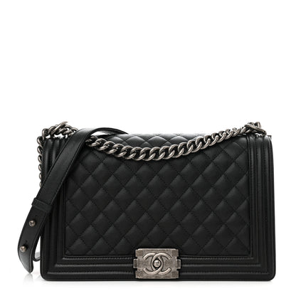 Chanel Caviar Quilted New Medium Boy Flap Black 1 of 10